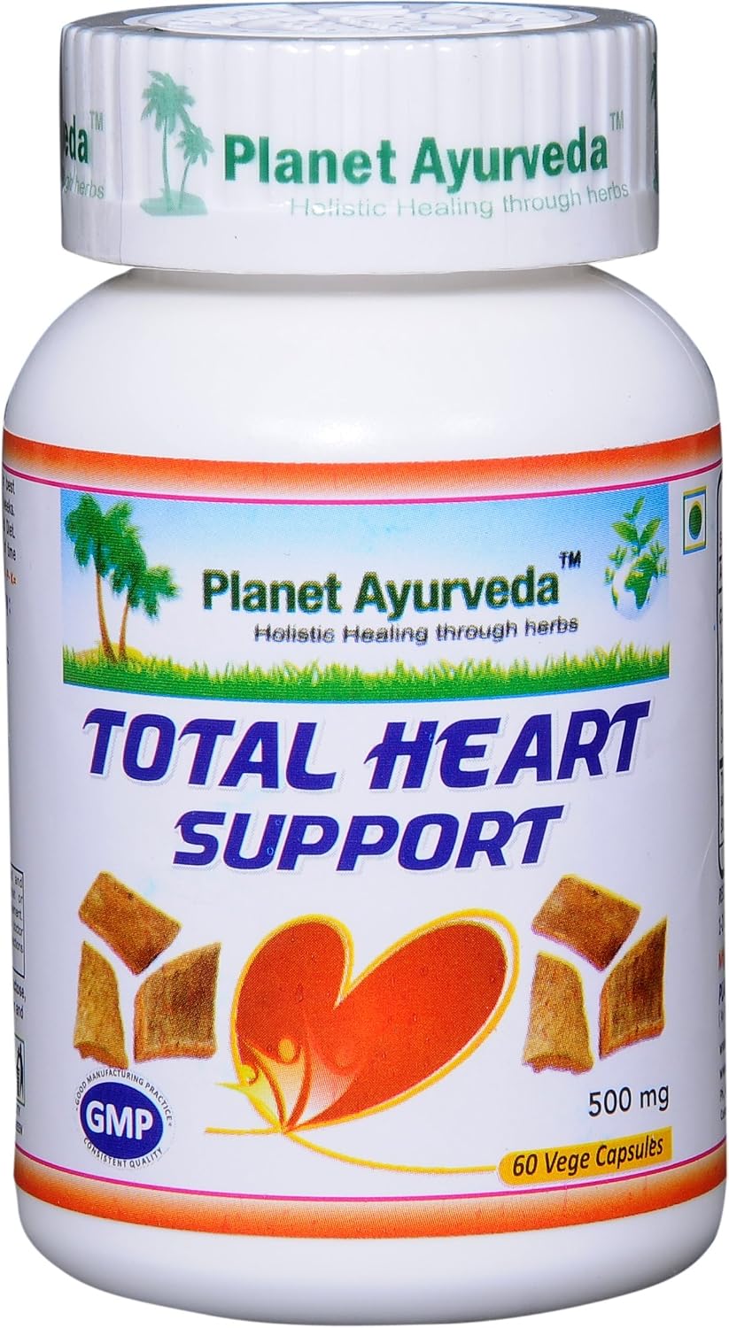 Planet Ayurveda Total Heart Support - 500mg, 120 Vegetarian Capsules (Pack of Two) - görsel 2