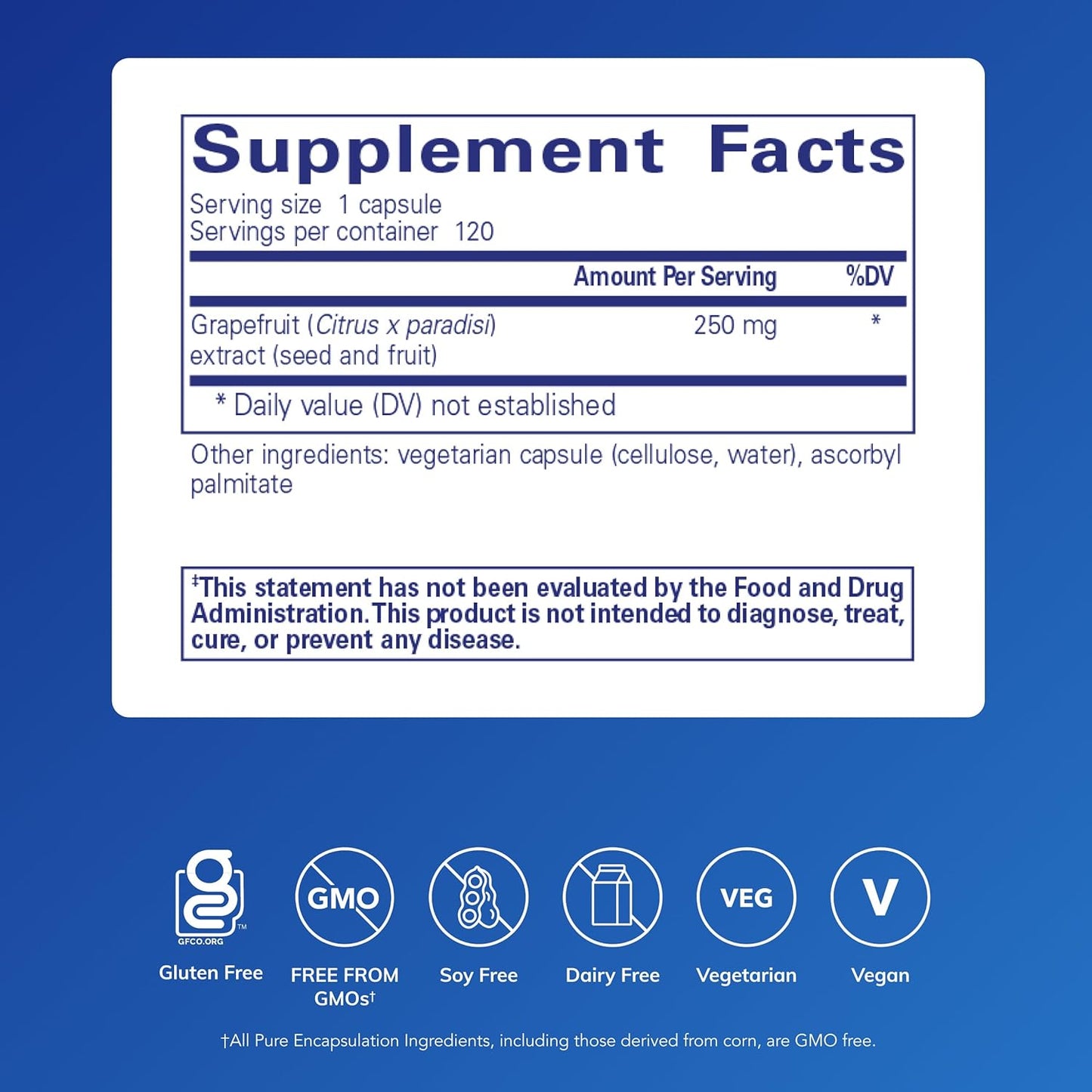 Pure Encapsulations Grapefruit Seed Extract – 120 Capsules - görsel 2