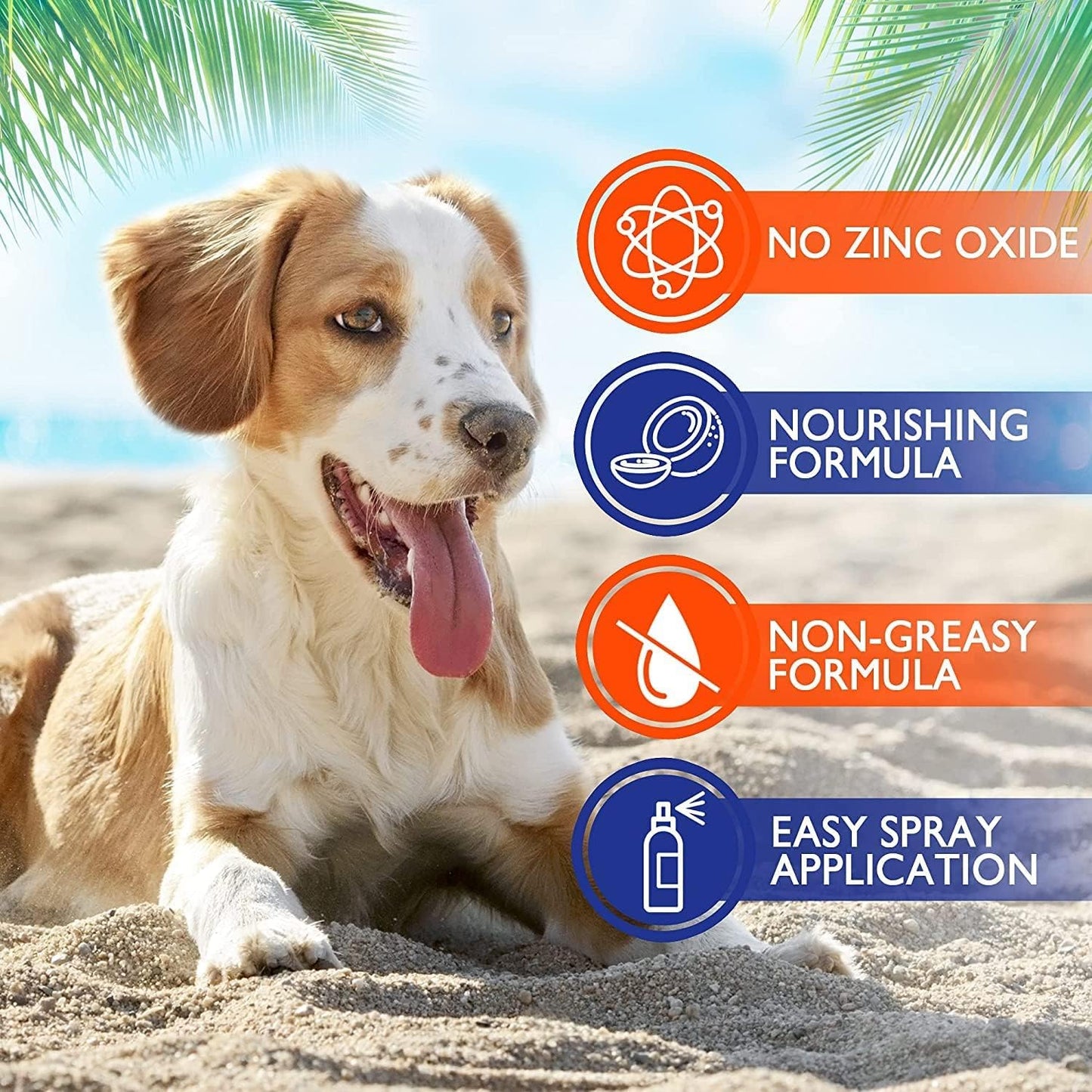 EBPP Dog Sunscreen Sun Skin Protector Spray 240 ml - Safe for All Breeds with No Zinc Oxide - Pet Protection and Moisturiser for Skin, Coat, Nose, Ears - görsel 3