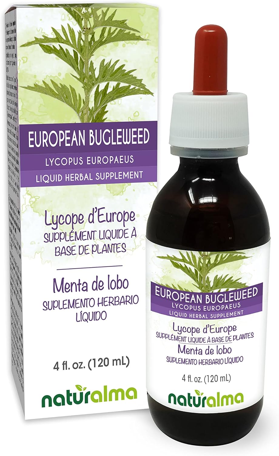 Naturalma European Bugleweed (Lycopus europaeus) Alcohol-Free Tincture - 120 ml - görsel 1