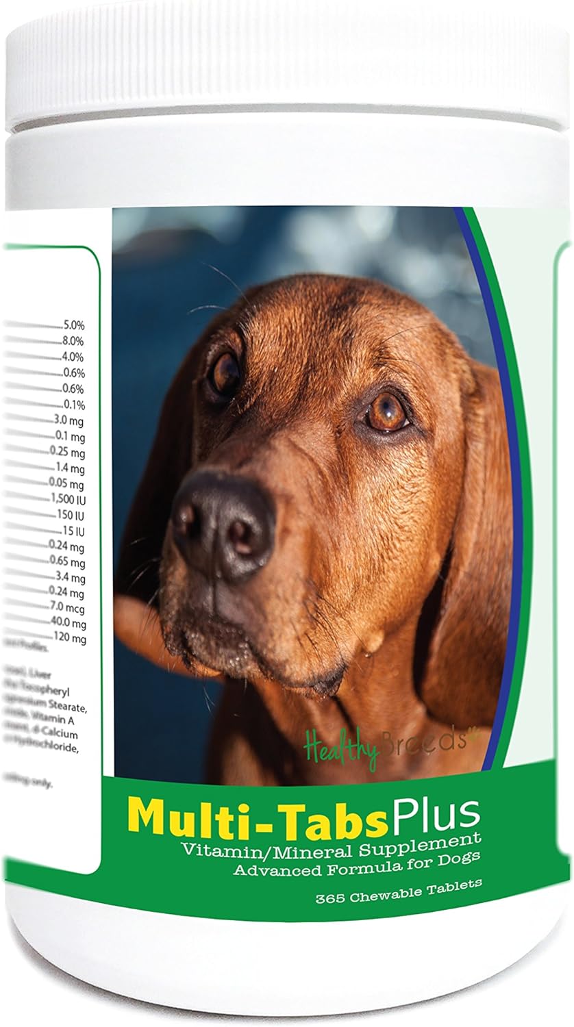 Healthy Breeds Redbone Coonhound Multi-Tabs Plus Chewable Tablets (365 Count) - görsel 1