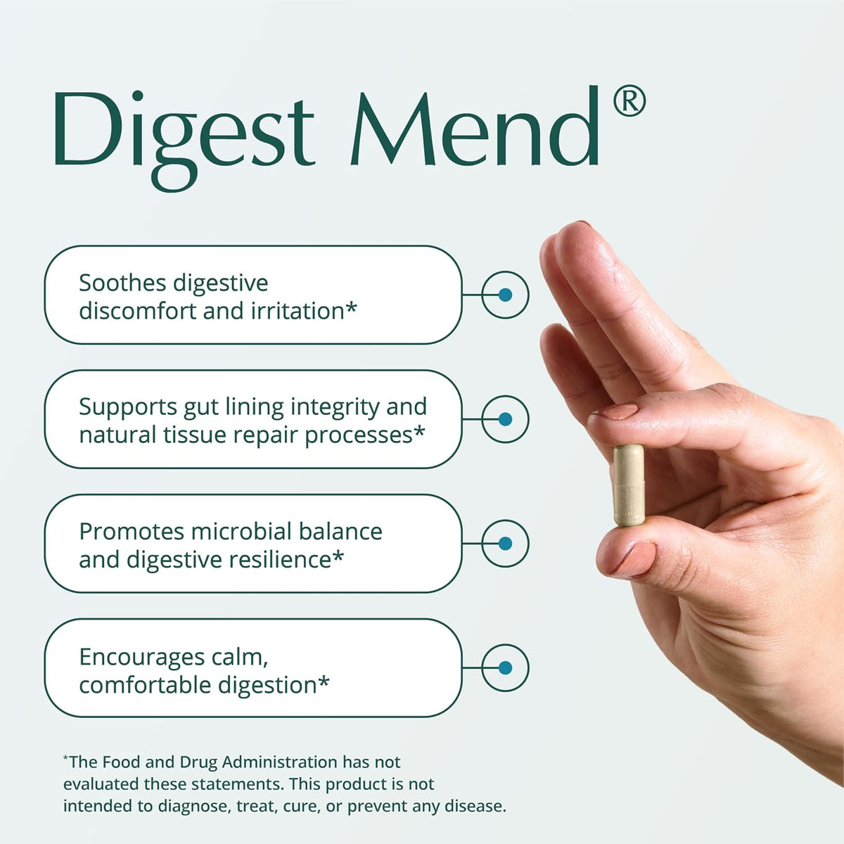 Natura Health Products Digest Mend - Gut Health Supplement with DGL, Aloe Vera, and Herbs (180 Capsules) - görsel 2