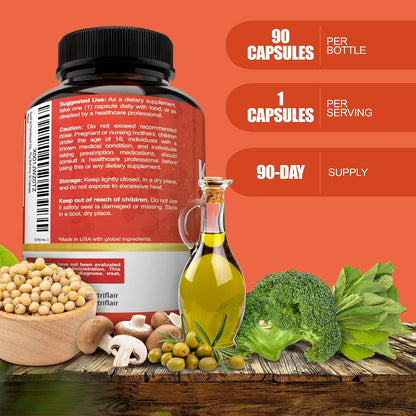 NutriFlair Vitamins D3 (5000 IU) + K2 (as MK-7) - Plant-Based with BioPerine, 90 Capsules