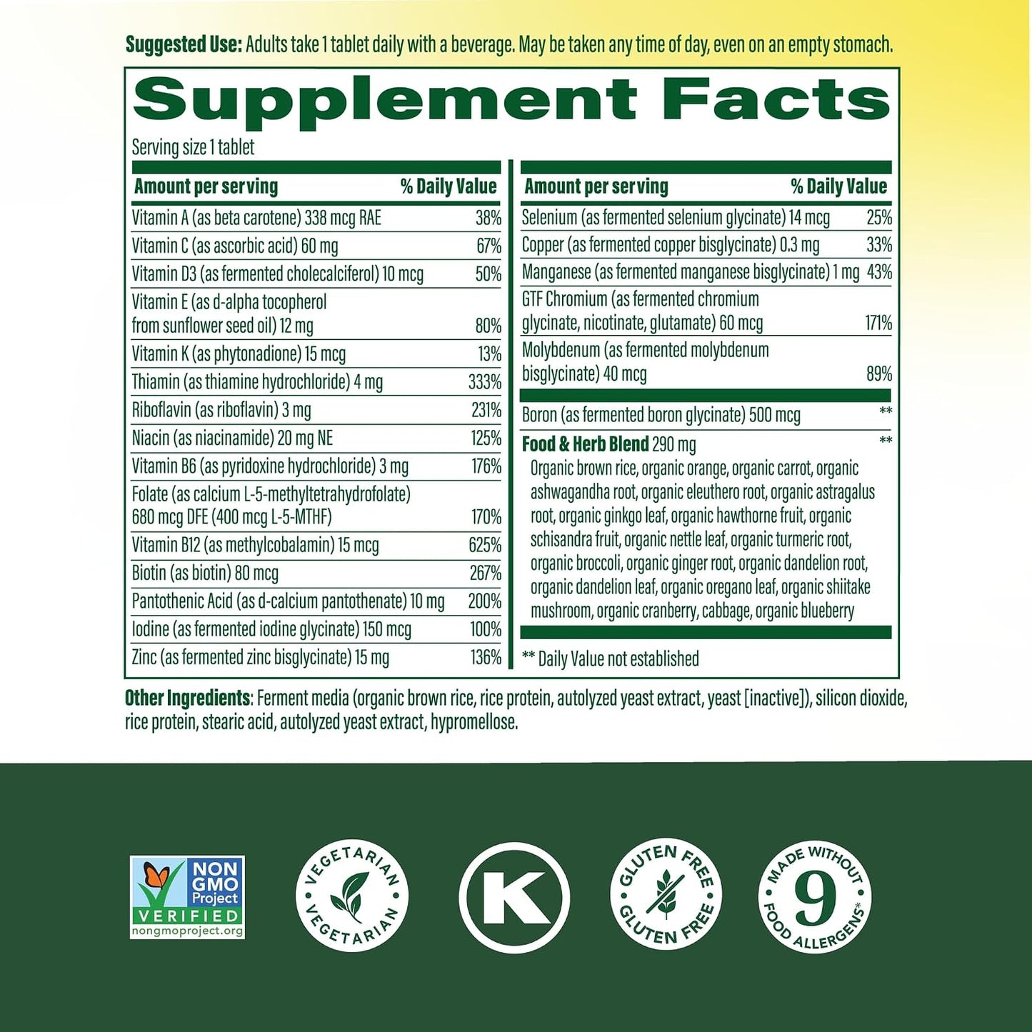 MegaFood Multivitamin for Men 40+ – One Daily with Methylated B12, Vitamin D3, C and Zinc – Muscle and Bone Health, Energy Metabolism, Immune Support – 30 Tablets - görsel 3