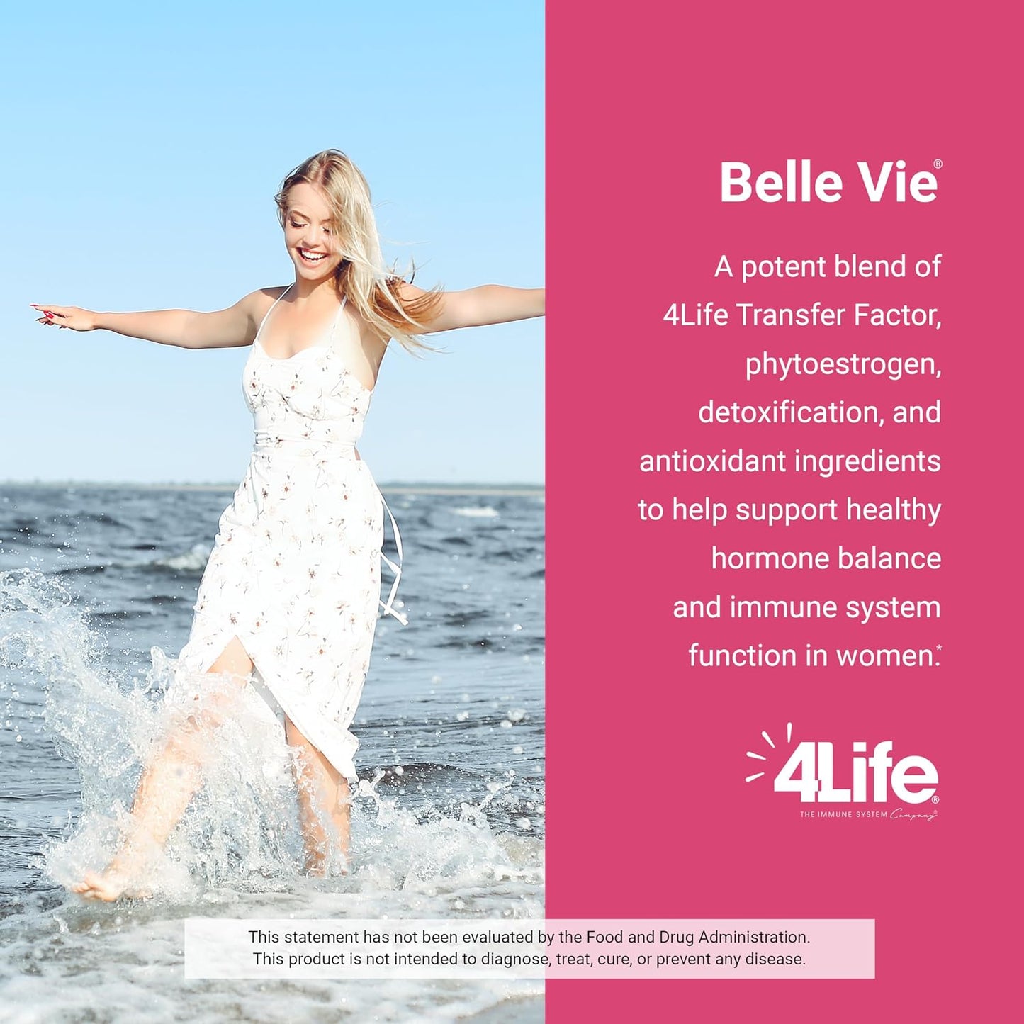 4Life Transfer Factor Belle Vie Women's Hormone Support, 60 Veggie Capsules - görsel 5