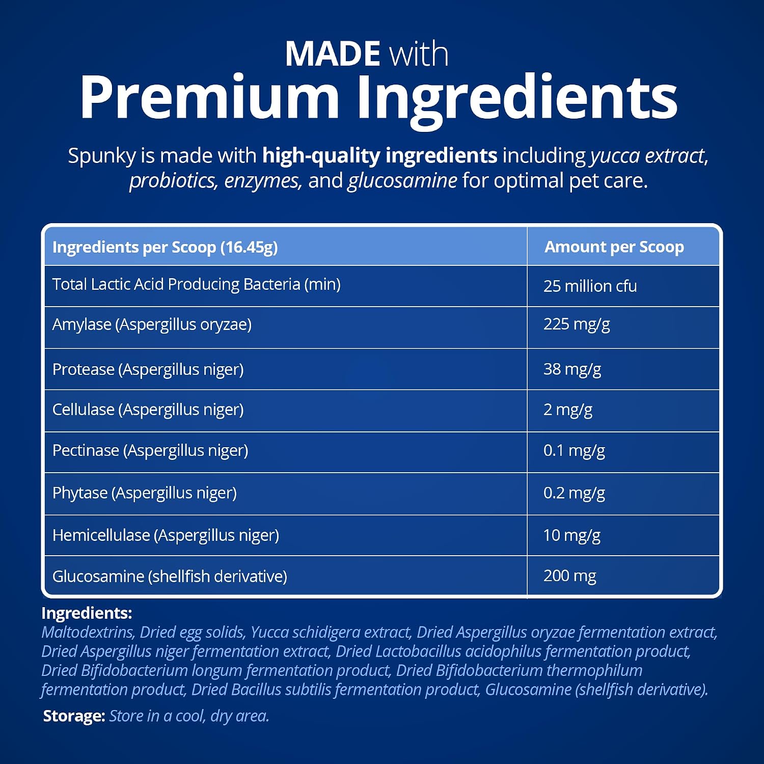 PROTHRIVE Spunky Digestive Supplement - Probiotics, Digestive Enzymes, Joint Support for Cats and Dogs, 227 g - görsel 4