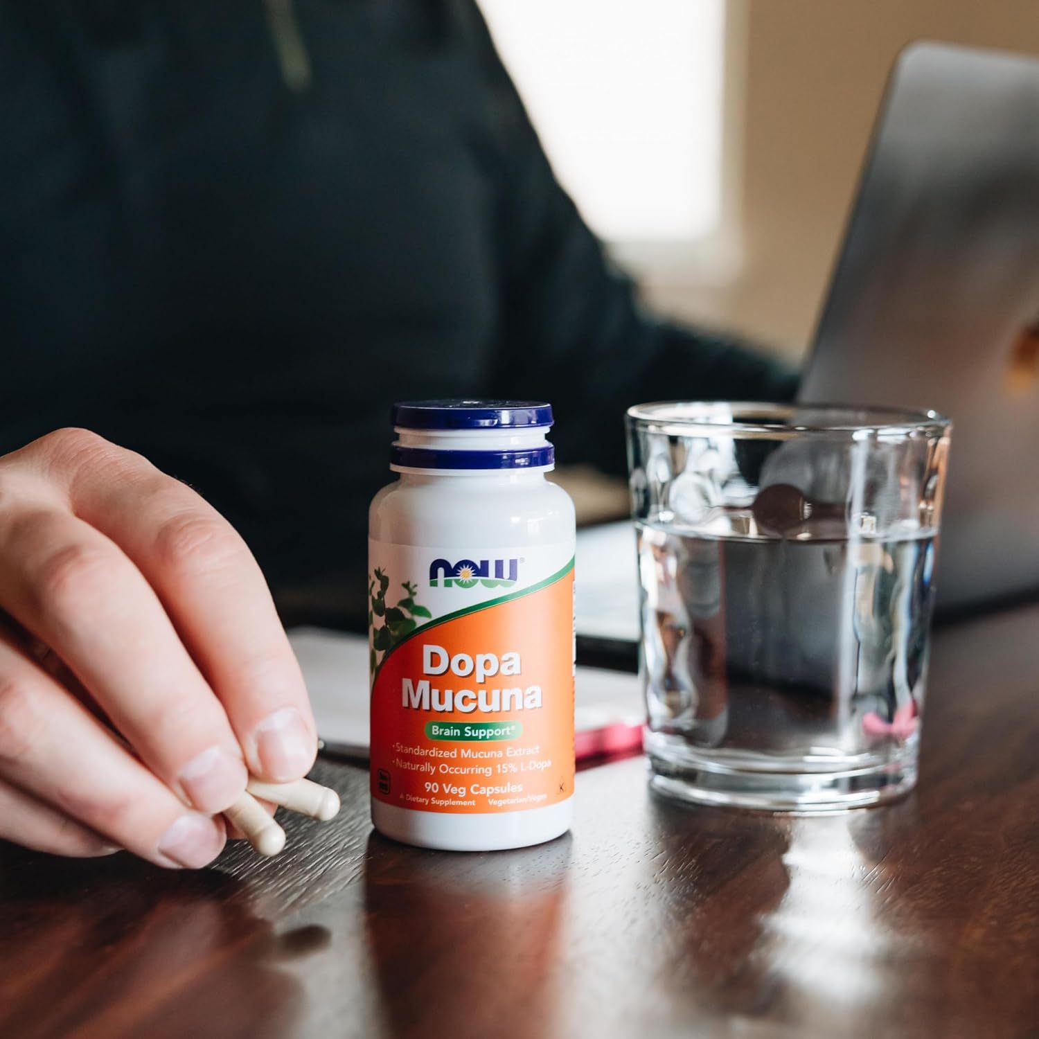 NOW Supplements, DOPA Mucuna, Standardised Mucuna Extract with Naturally Occurring 15% L-Dopa, 90 Veg Capsules - görsel 7