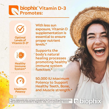 biophix Vitamin D3 10,000 IU High-Potency 120 Softgels