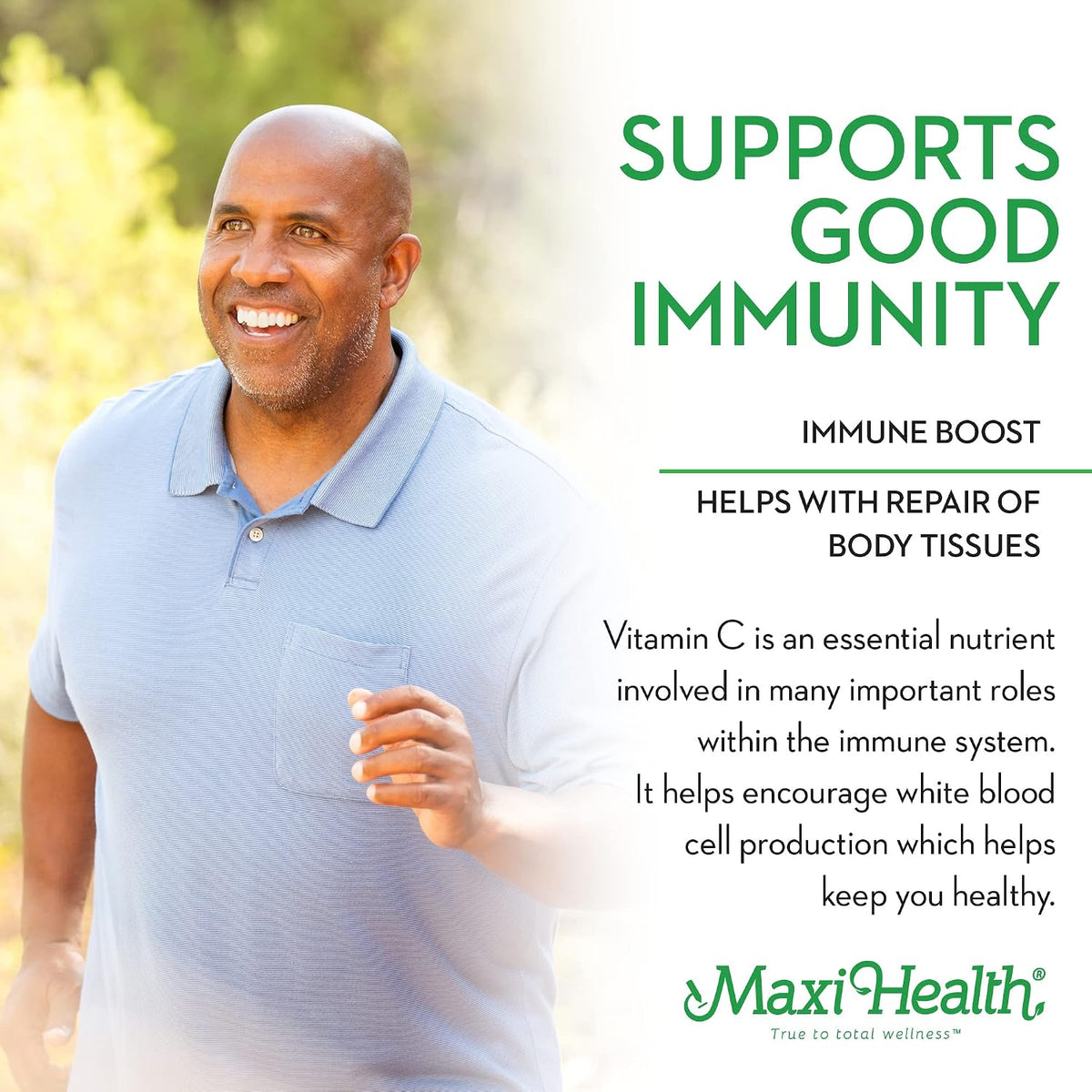 Maxi Health Vitamin C 1000 mg with Bioflavonoids & Enzymax - 100 Tablets - görsel 4