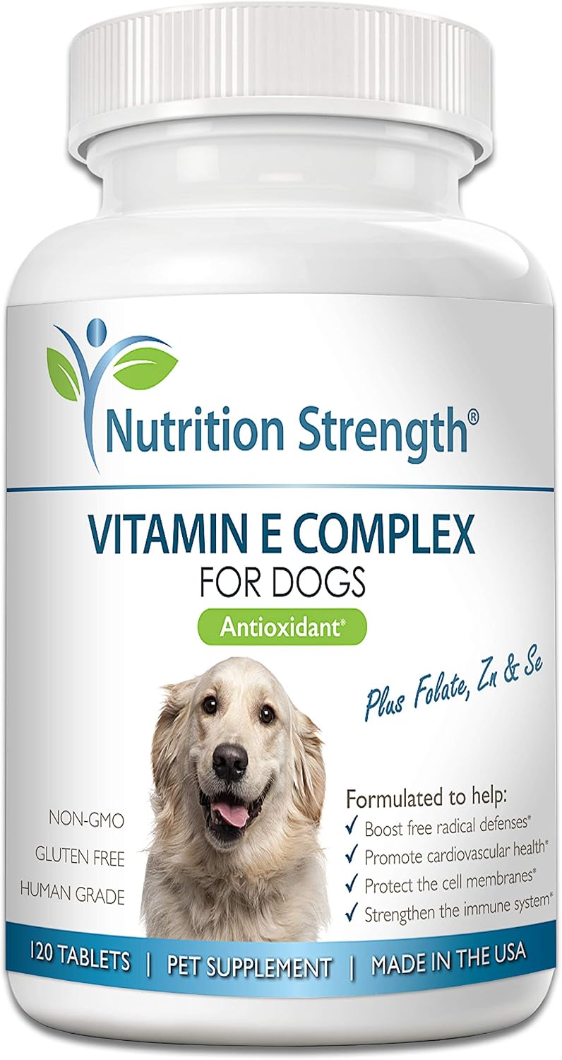 Nutrition Strength Vitamin E for Dogs - 120 Chewable Tablets - görsel 1
