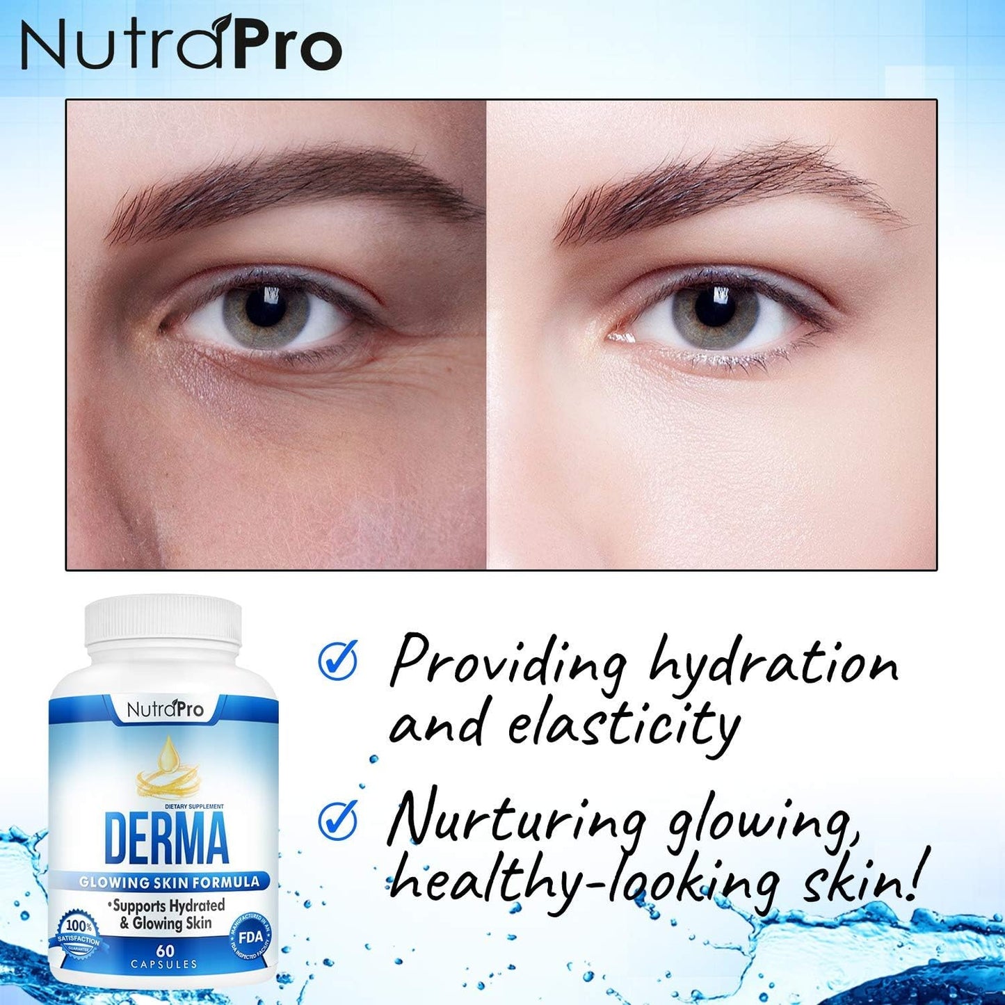 Dermal Repair Complex – Skin Hydration Supplement with Phytoceramides & Alpha Lipoic Acid, 60 Liquid Capsules - görsel 2