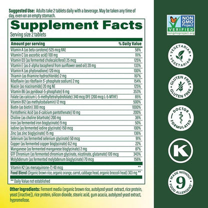 MegaFood Women's 40+ Advanced Multivitamin - 120 Tablets