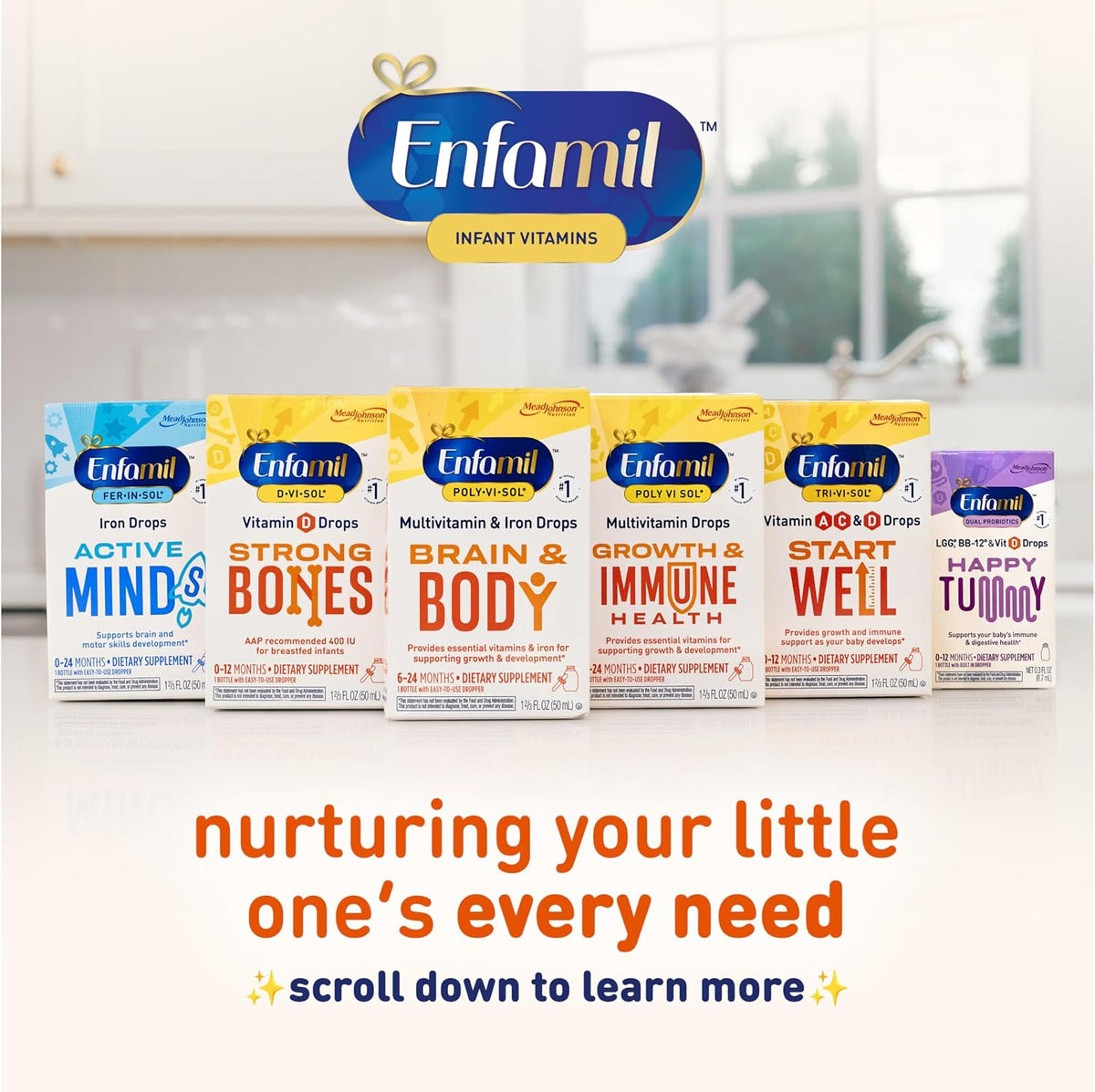 Enfamil Baby Vitamin D-Vi-Sol Liquid Supplement Drops for Infants - görsel 5