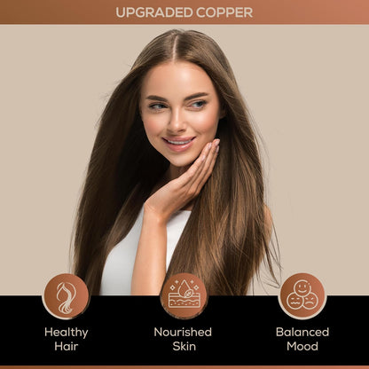 Upgraded Formulae Copper with Liquid Nano Minerals – Healthy Hair, Nourished Skin and Balanced Mood – Vegan, Paleo (59 ml)