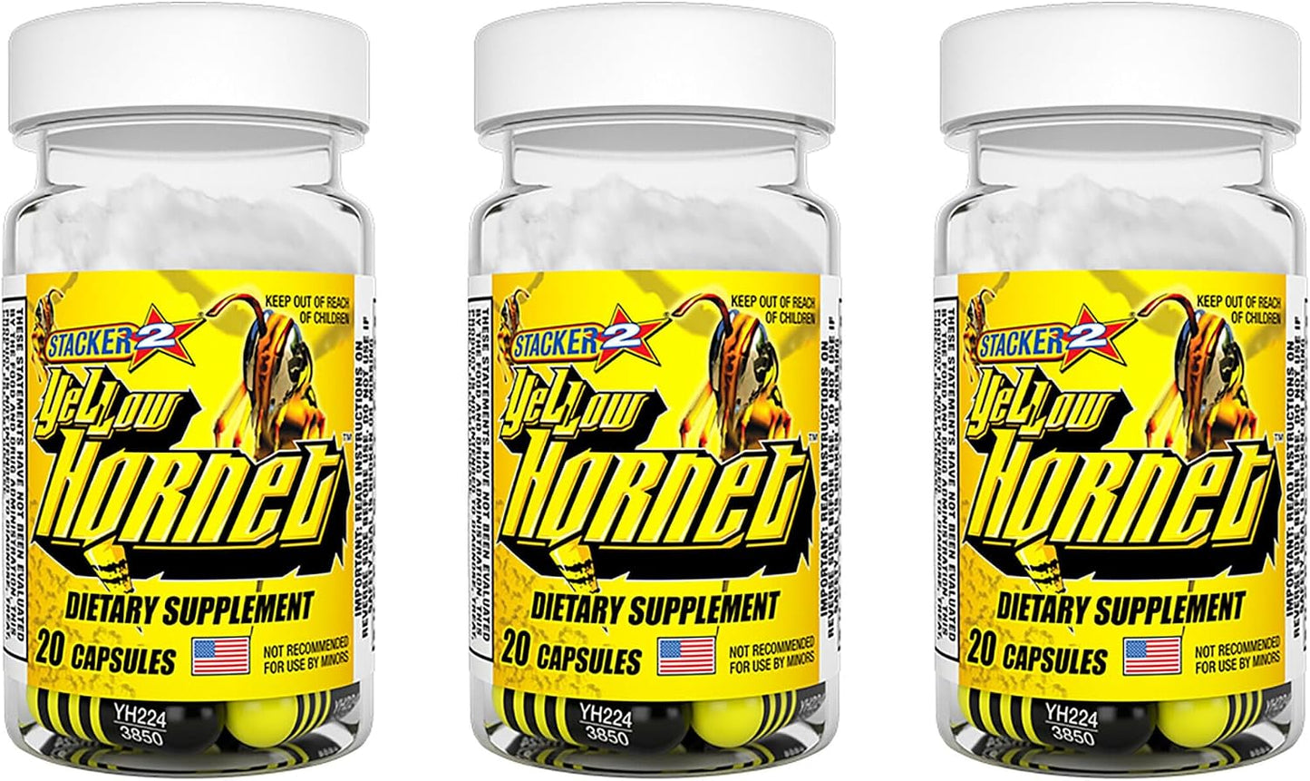 STACKER 2 Yellow Hornet (3 Pack of 20 Capsules) - görsel 1