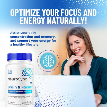 NeuroSync Brain Capsules, 2-Pack (120 Capsules)