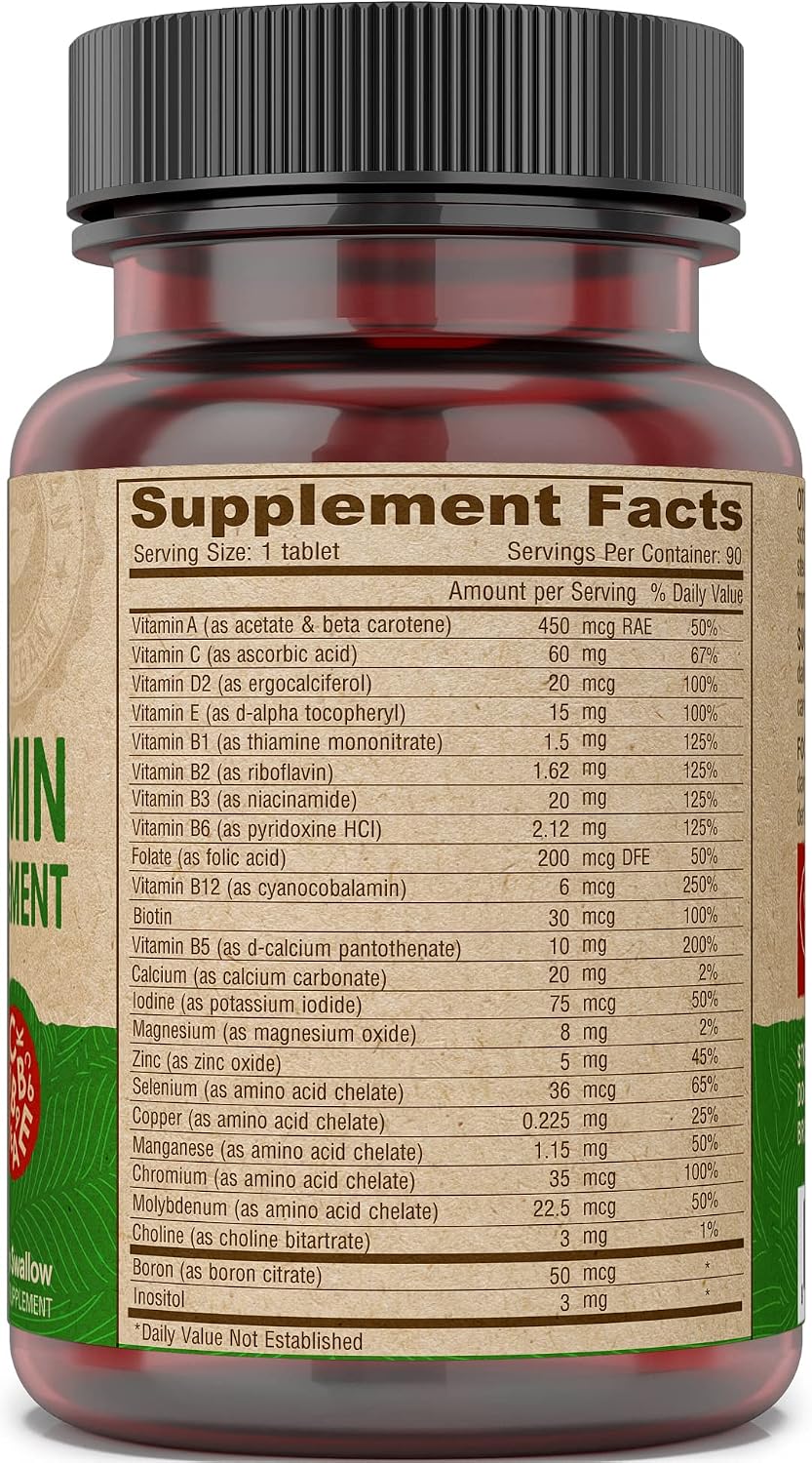 Deva Vegan Multivitamin & Mineral Supplement – Iron-Free – 90 Tiny Tablets - görsel 4