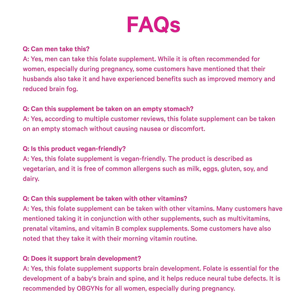 Pink Stork Folate: Methylated Folate Supplement – MTHFR Support, 60 Capsules - görsel 8