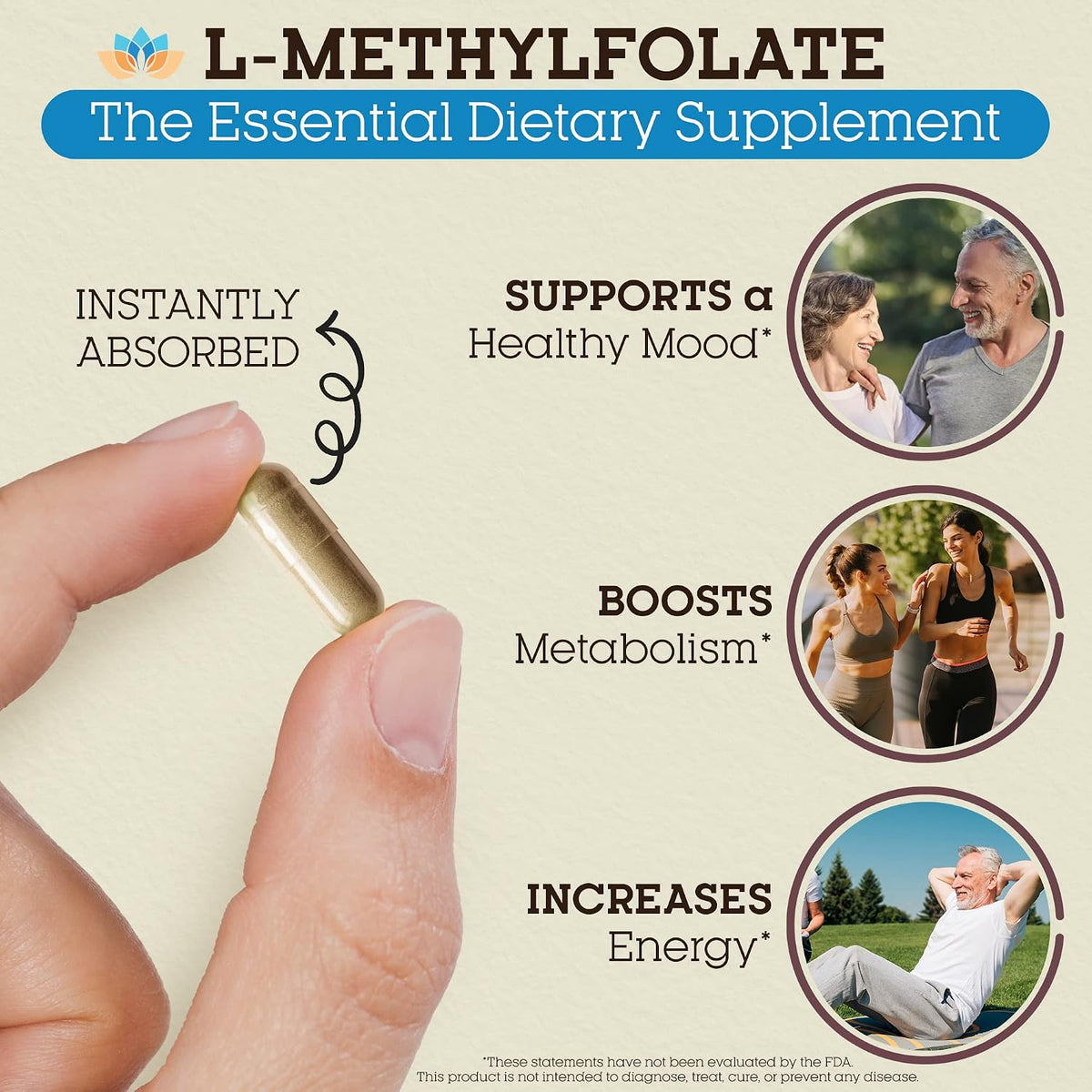Teraputics L-Methylfolate 15mg – 120 Vegan Capsules – Active 5-MTHF Folate Supplement - görsel 4