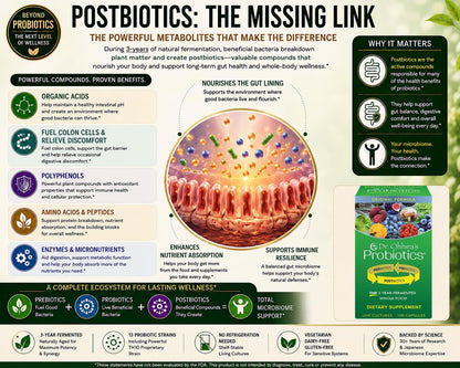 Dr. Ohhira’s Probiotics Original Formula – 3-Year Naturally Fermented Japanese Probiotic with Prebiotics, Probiotics & Postbiotics – Shelf-Stable Gut Health Support – 100+10 Vegetarian Capsules