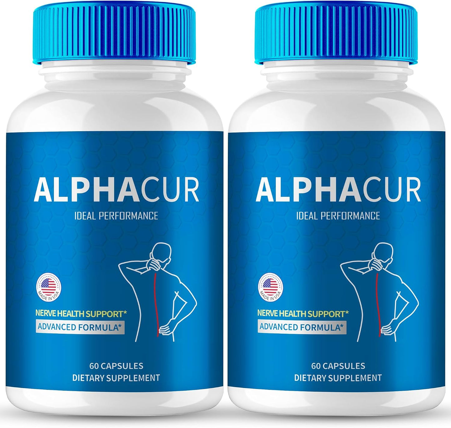 AlphaCur Nerve Support Advanced Formula Capsules - Maximum Strength (2 Pack) - görsel 1