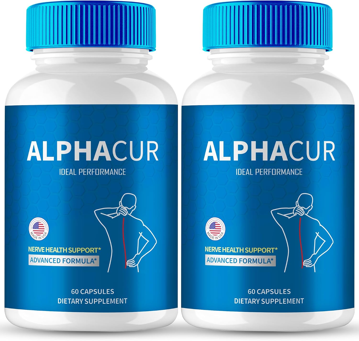 AlphaCur Nerve Support Advanced Formula Capsules - Maximum Strength (2 Pack) - görsel 1