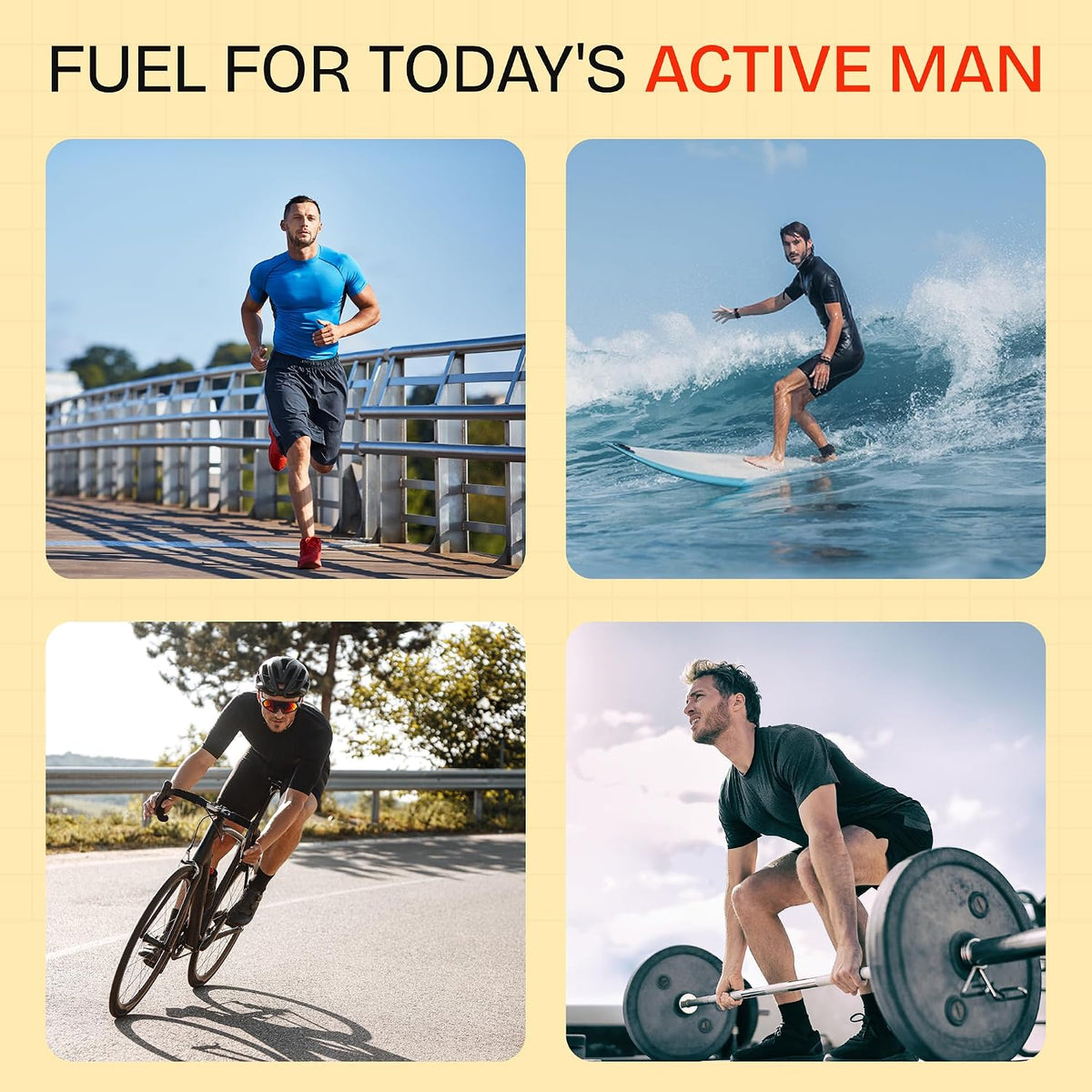 Super Macho High Potency B Vitamins and Amino Acids Supplement for Men, 50 Softgels - görsel 4