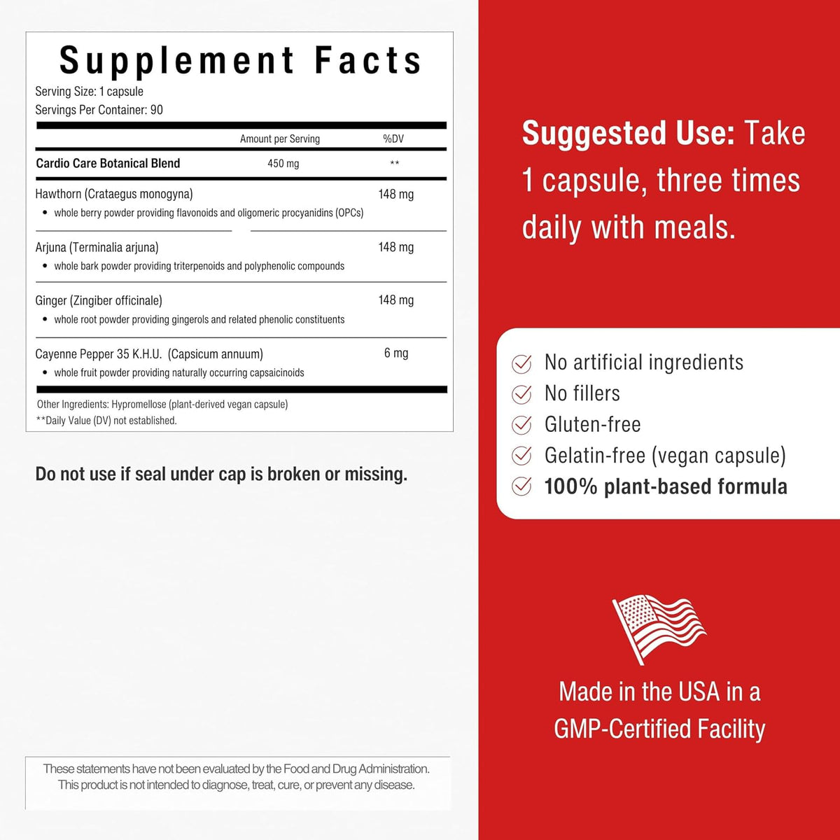 Artery Plaque Removal Formula – 4-Element All-Natural Supplement to Support Blood Pressure, Healthy Cholesterol & Heart Rhythm – 90 Easy-to-Swallow Capsules – Sana Herbal - görsel 3