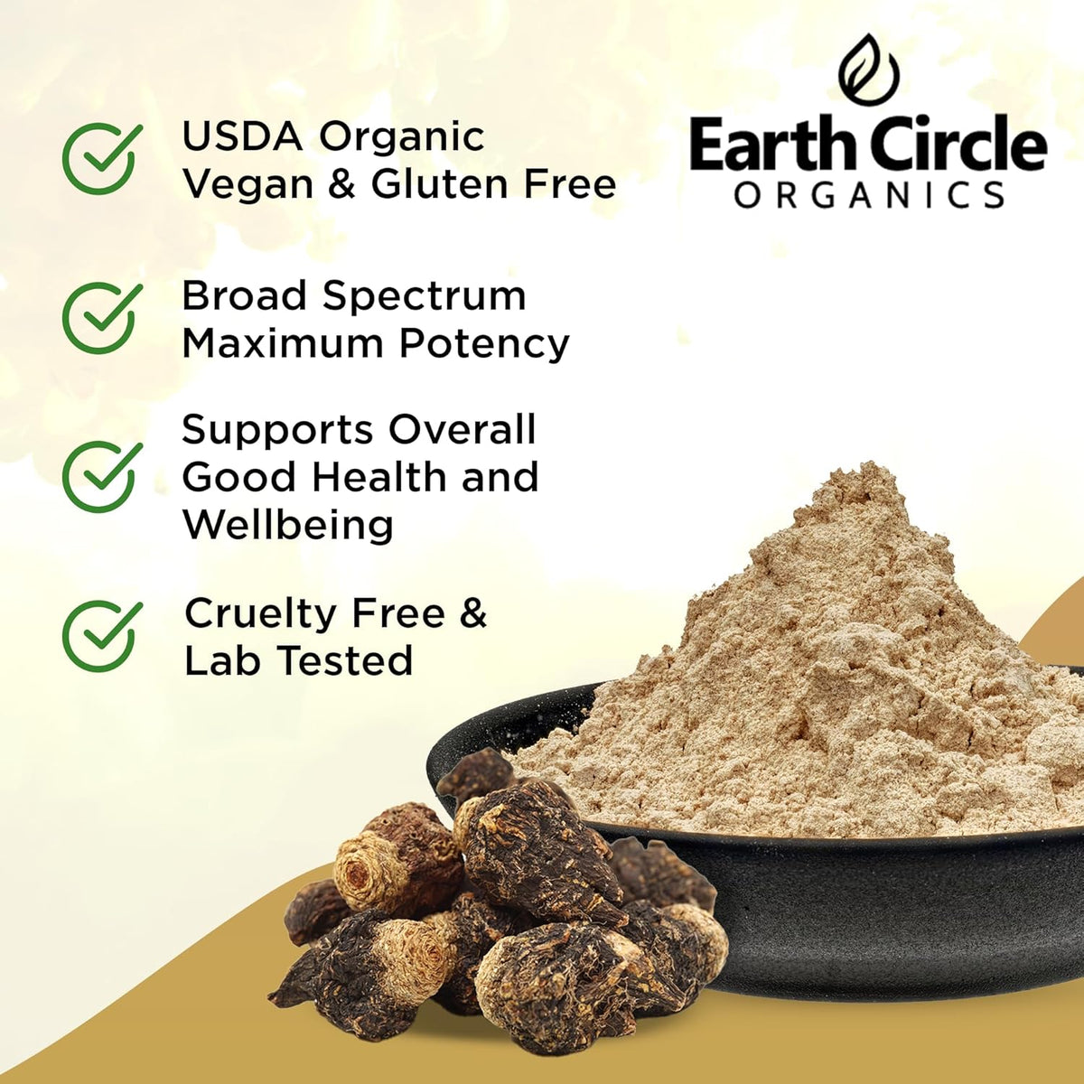 Earth Circle Organics Organic Black Maca Peruvian Root Powder – for Energy and Immune Support, 680g (3 x 227g bags) - görsel 2
