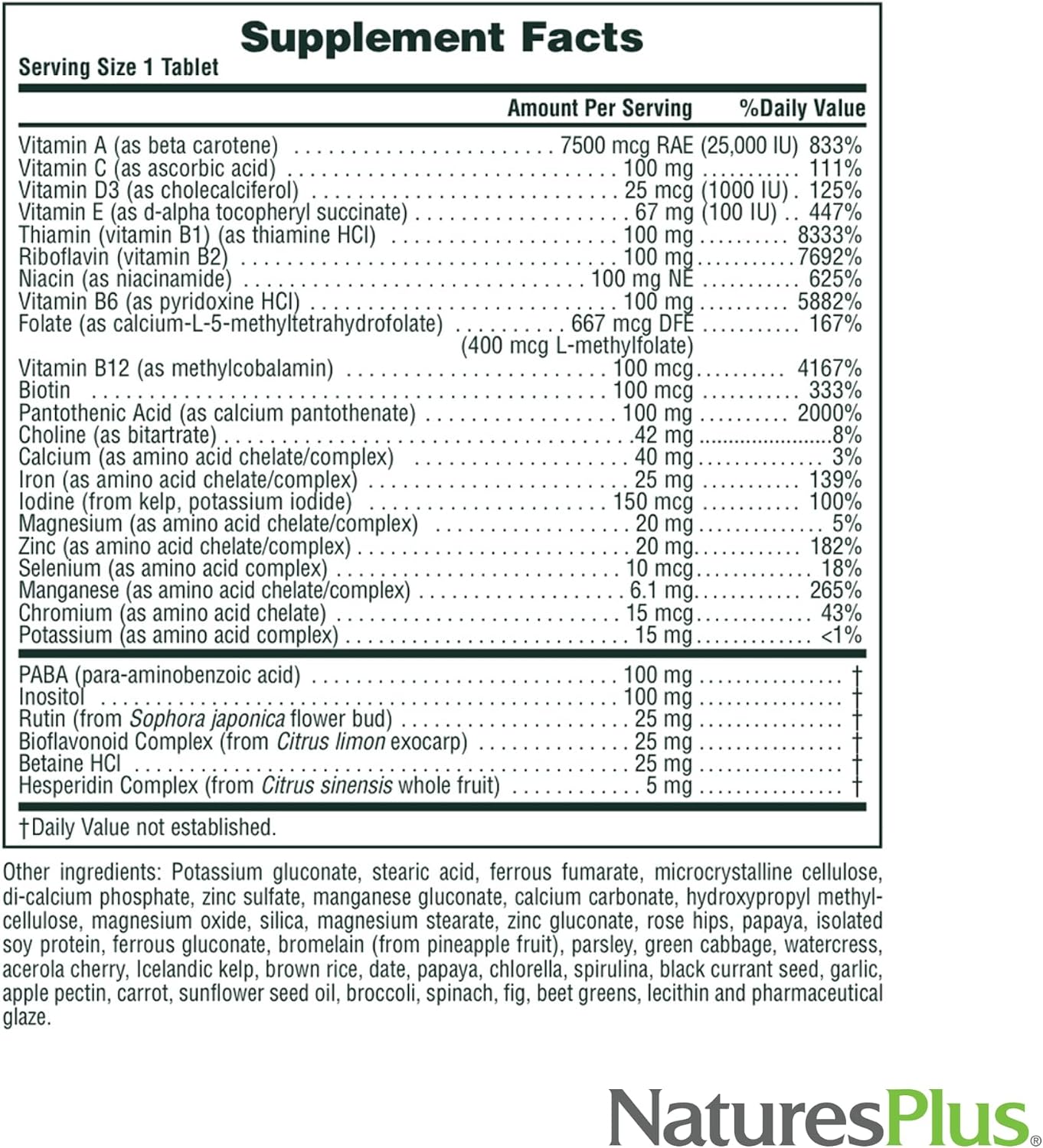 NaturesPlus Ultra II Daily Multivitamin – 60 Tablets, Sustained Release - görsel 5