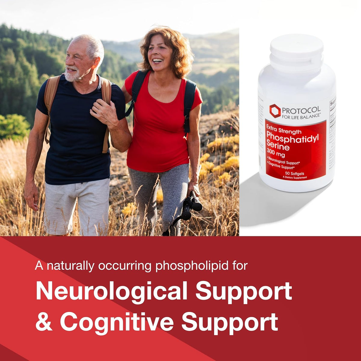 Protocol For Life Balance Phosphatidylserine 300mg - Brain & Memory Support Supplement - 50 Softgels - görsel 3