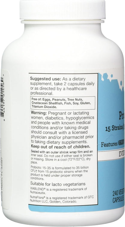 Vitacost Probiotic 15 - 35 Billion 240 Capsules