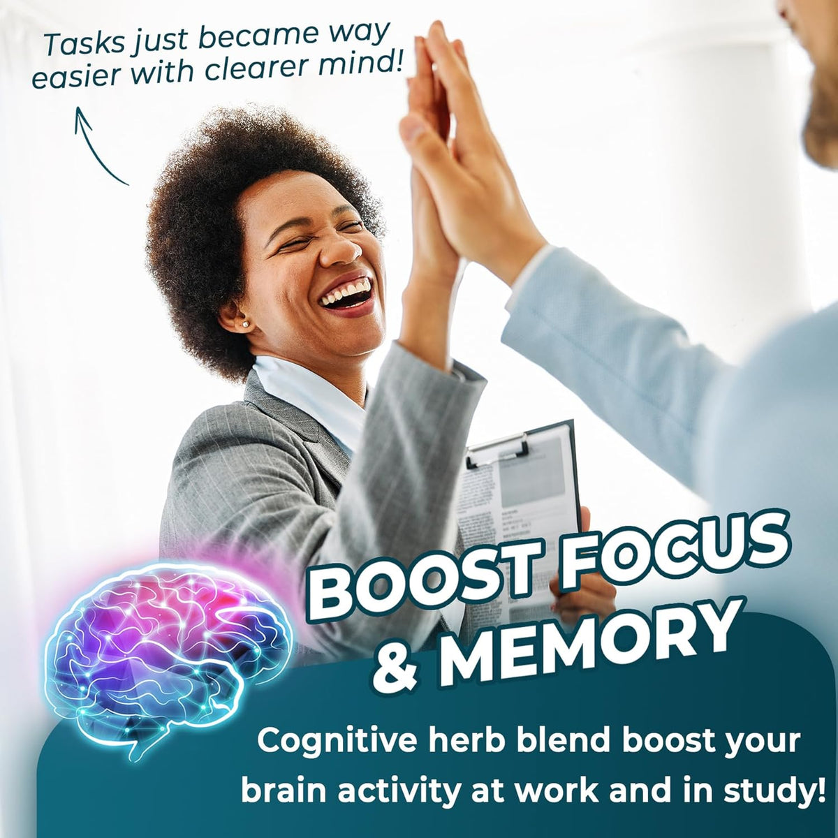 NEVISS 11-in-1 Brain Supplement Gummies for Memory and Focus, Pack of 2 - görsel 4