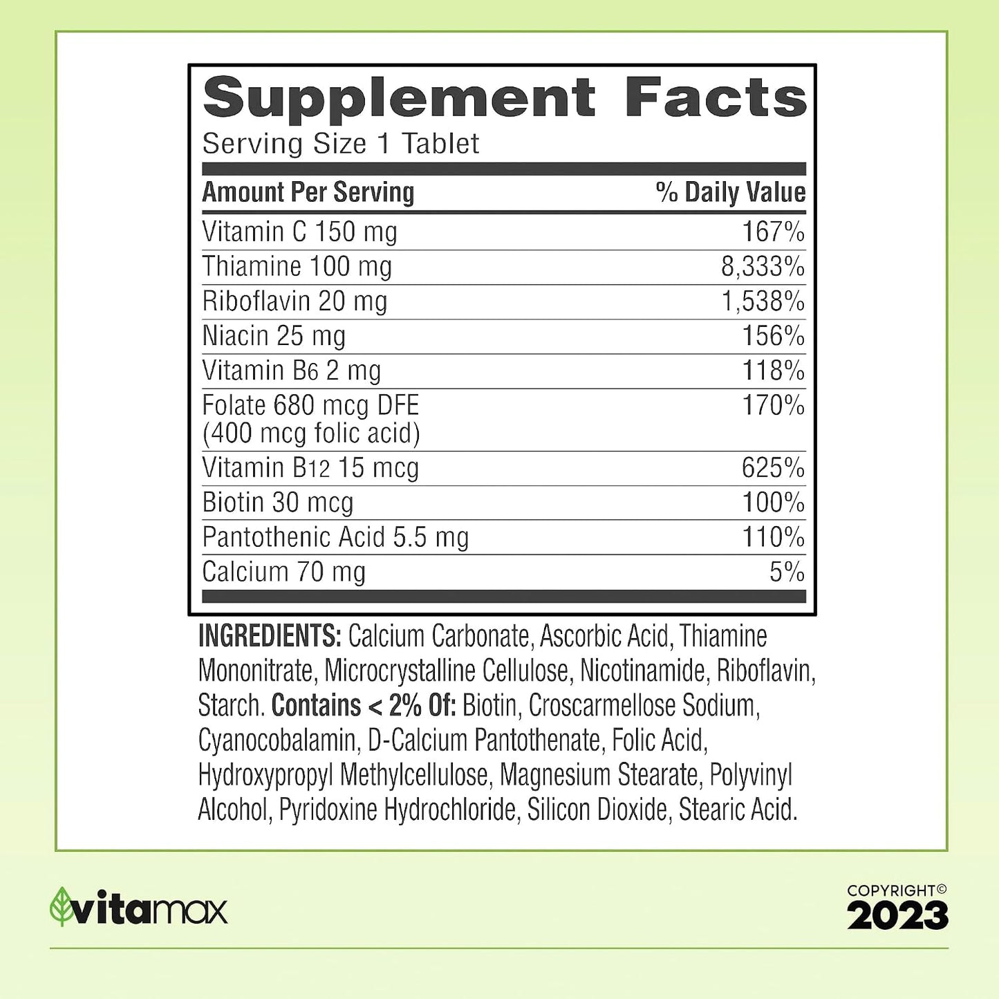 Sprin Val-Ley Super Vitamin B-Complex Tablets, 250 Count (Value Size) + Exclusive Vtmx Vitamin Guide - görsel 2