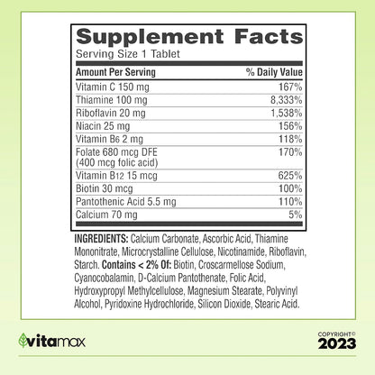 Sprin Val-Ley Super Vitamin B-Complex Tablets, 250 Count (Value Size) + Exclusive Vtmx Vitamin Guide