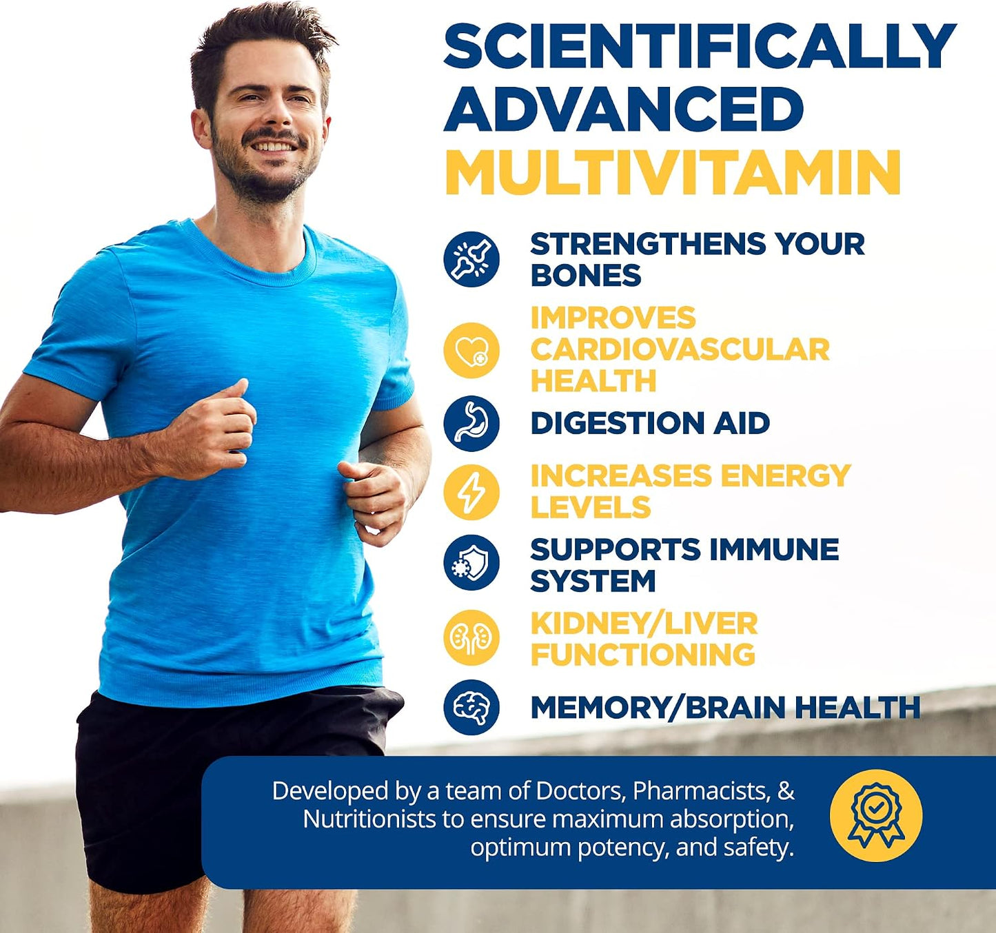 LifeSource Whole Food Multivitamin – 71 Ingredients, Probiotics, 90 Tablets - görsel 3