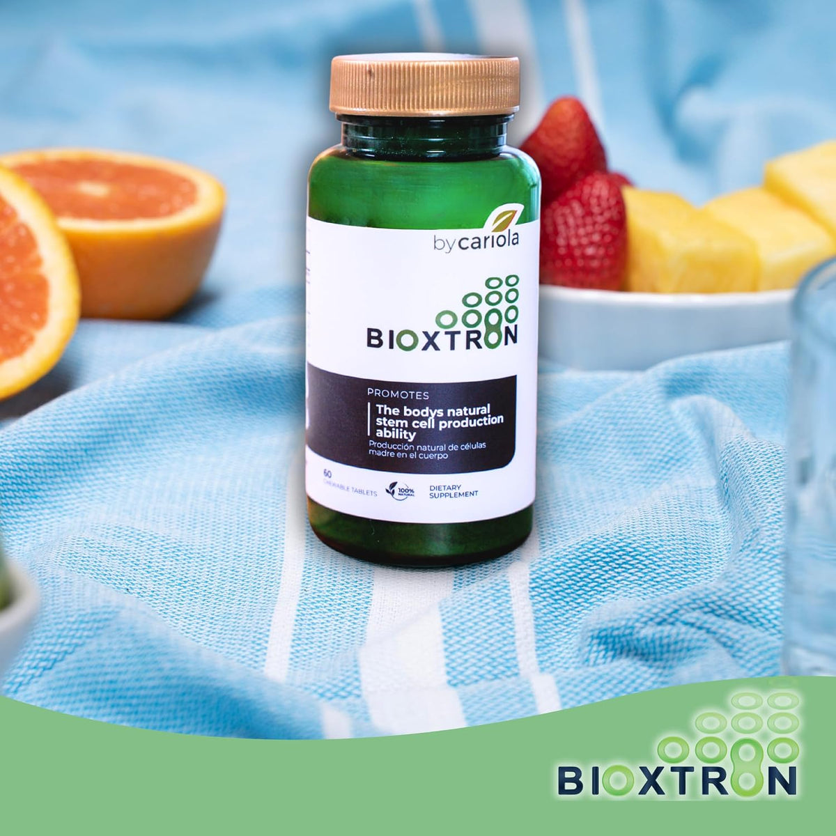 Bioxtron Natural Stem Cell Supplement Chewable Tablets - Spirulina, Chlorella, AFA - Supports Energy, Joint, Muscle, Immune Health - 60 Tablets - görsel 8