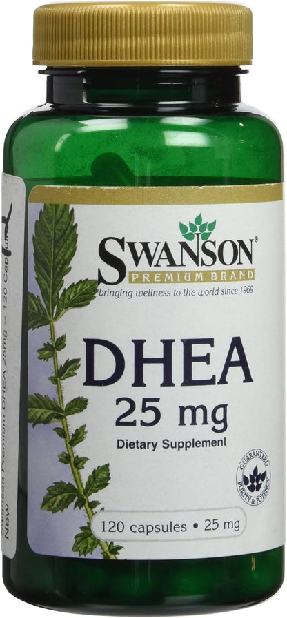 Swanson DHEA 25 mg, 120 Capsules