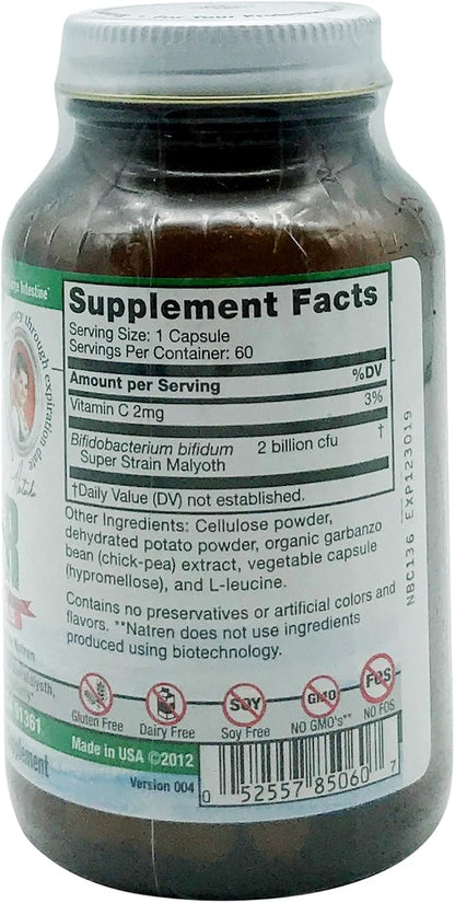 Natren Bifido Factor Dairy-free, 60 Capsules