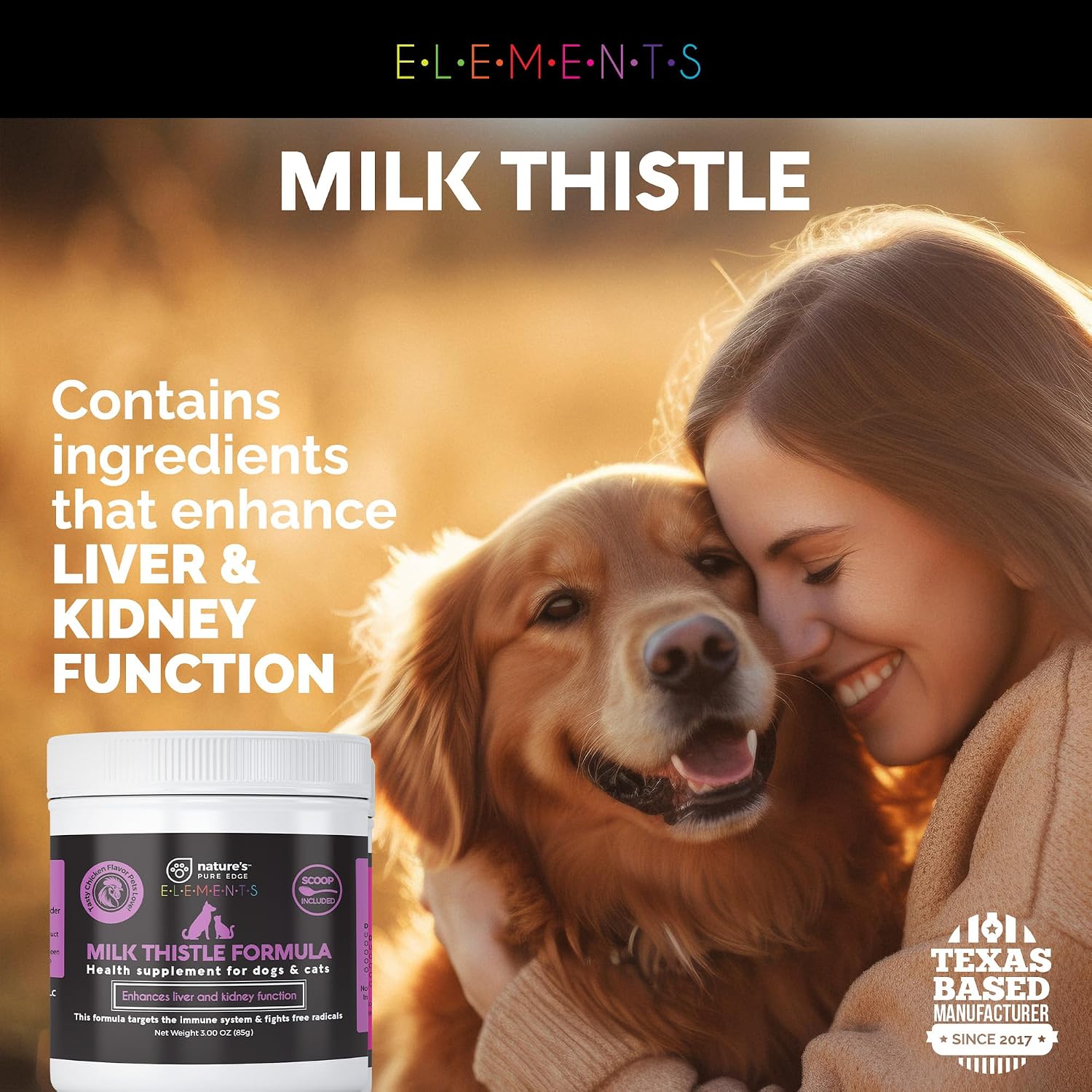 Milk Thistle for Dogs & Cats - Liver Supplement with Real Chicken - Extra Strength Hepatic Support - 85g Jar - görsel 9