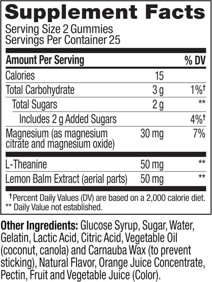 OLLY Kids Chillax Gummy - Magnesium, L-Theanine & Lemon Balm - Calm Mood Support - Sherbet Flavoured - 50 Gummies – Image 6