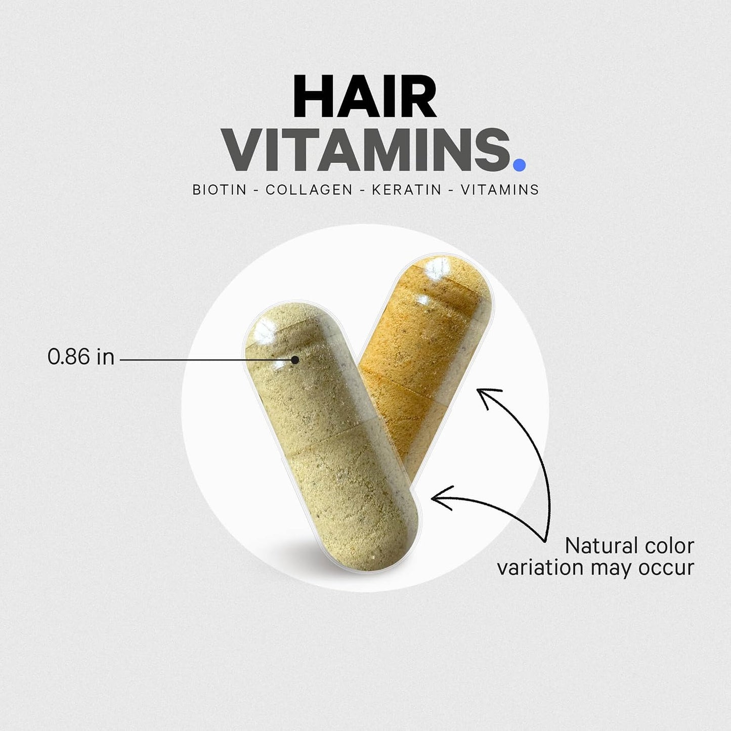 Codeage Hair Vitamins - 10,000 mcg Biotin with Keratin, Collagen and More - 120 Capsules - görsel 8