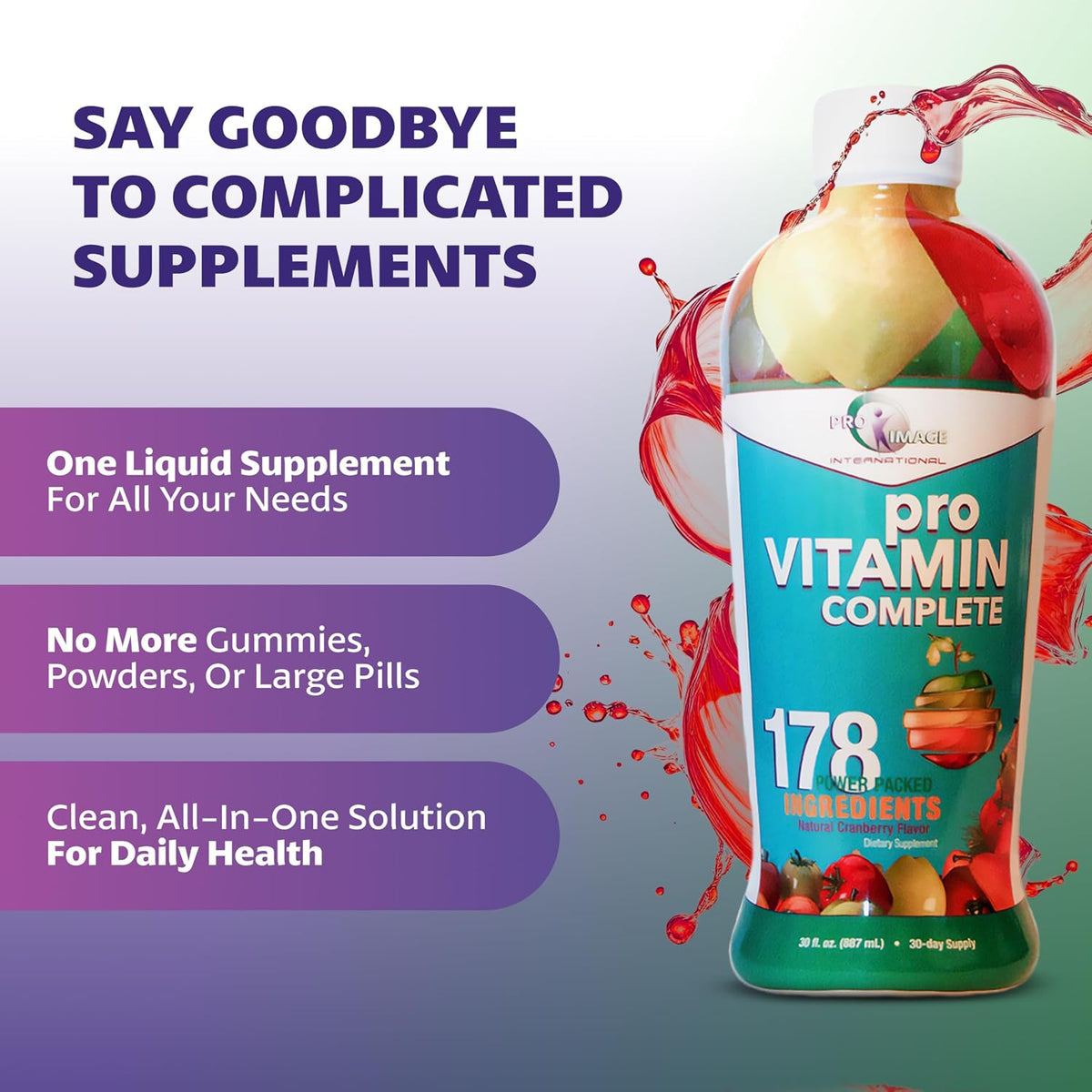 Pro Vitamin Complete 30 oz Liquid Multivitamin Supplement - görsel 4