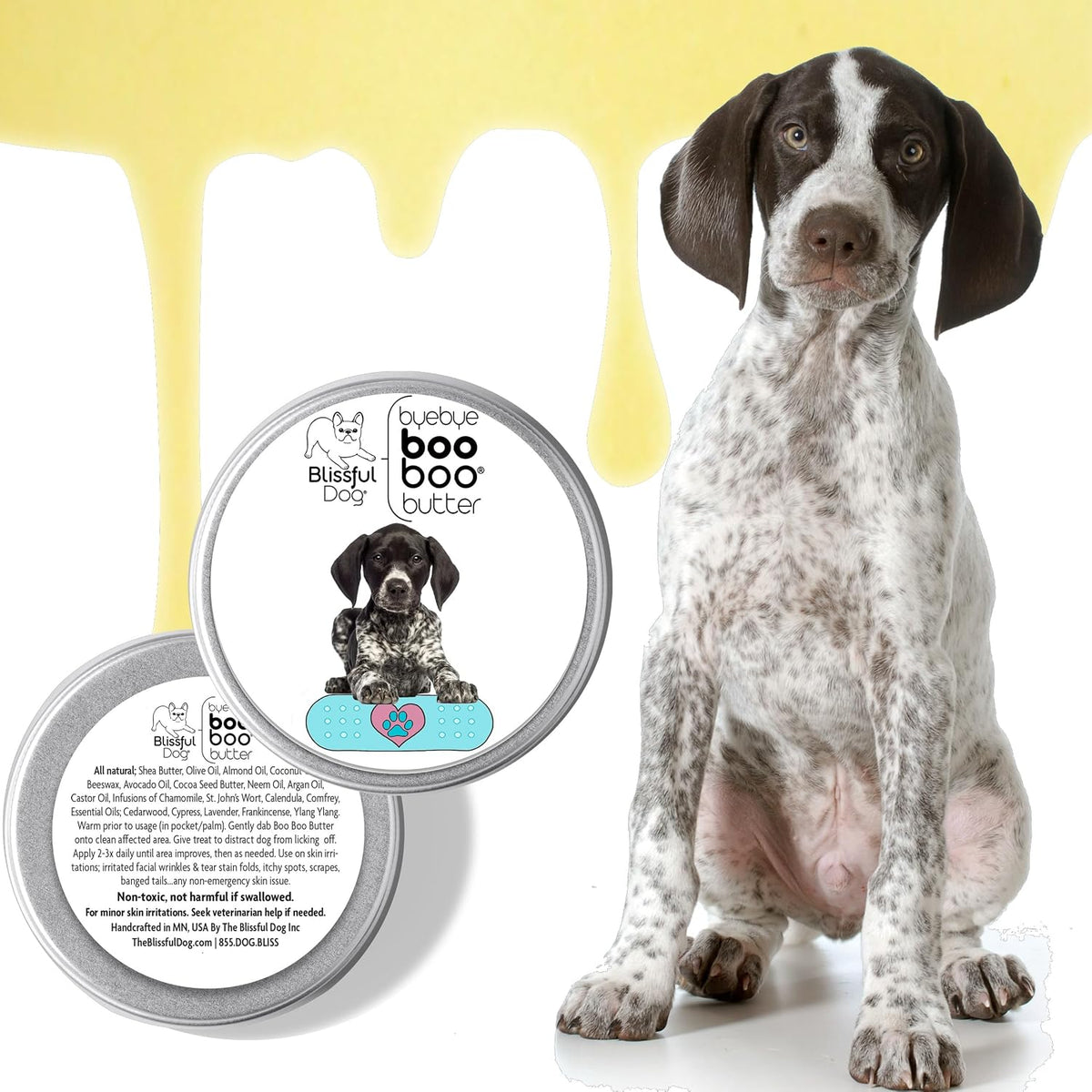 The Blissful Dog 113g Tin German Shorthaired Pointer Booboo Butter - görsel 2