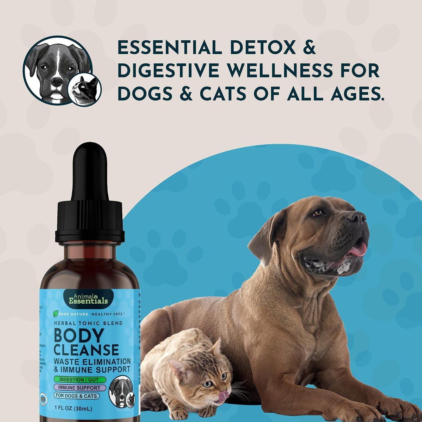 Animal Essentials Body Cleanse Liver Support for Dogs & Cats - 30 ml - görsel 7