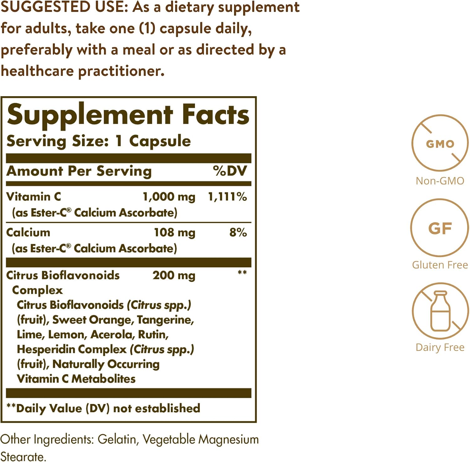 Solgar Ester-C Plus 1000 mg Vitamin C - 50 Capsules - görsel 2