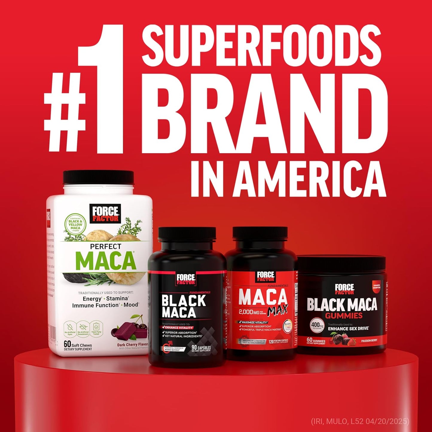 Force Factor Black Maca Gummies – Energy and Vitality Food Supplement with BioPerine and Selenium, 60 Gummies - görsel 9
