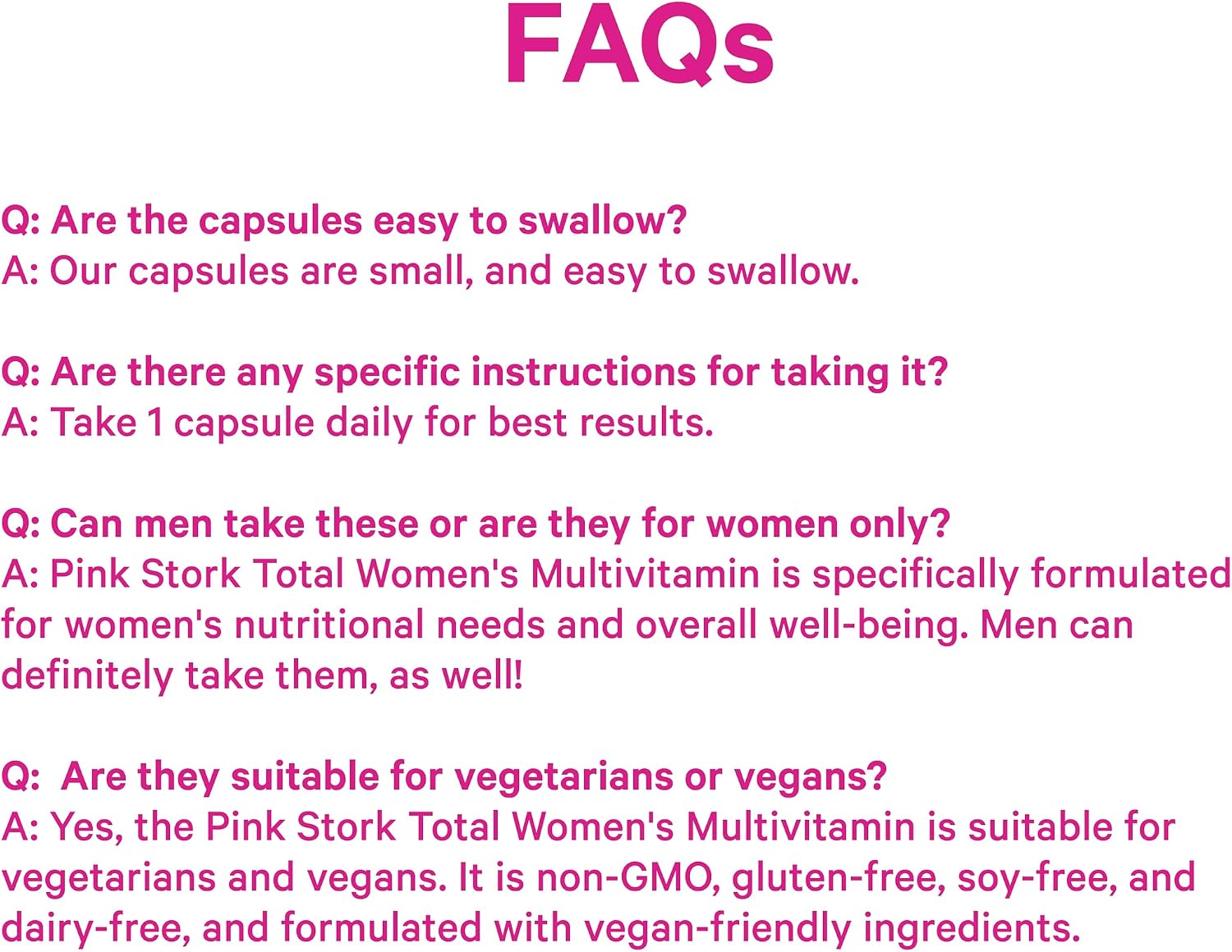 Pink Stork Total Women's Multivitamin – 19 Essential Vitamins & Minerals for Energy, Metabolism, Hormone, Immune & Mood Support (30 Capsules) - görsel 9