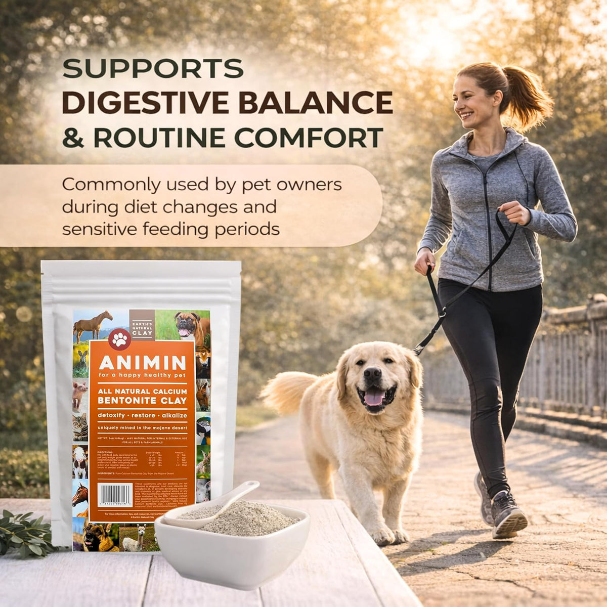 Earth's Living Animin Calcium Bentonite Clay for Pets - görsel 4