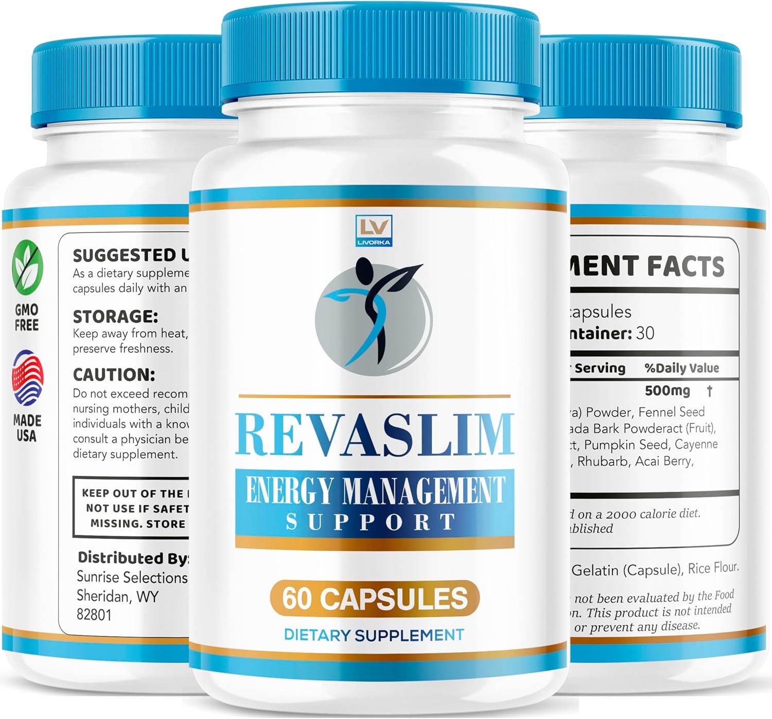 Revaslim Advanced Formula Capsules, All-Natural, 120 Capsules (2-Pack) - görsel 8